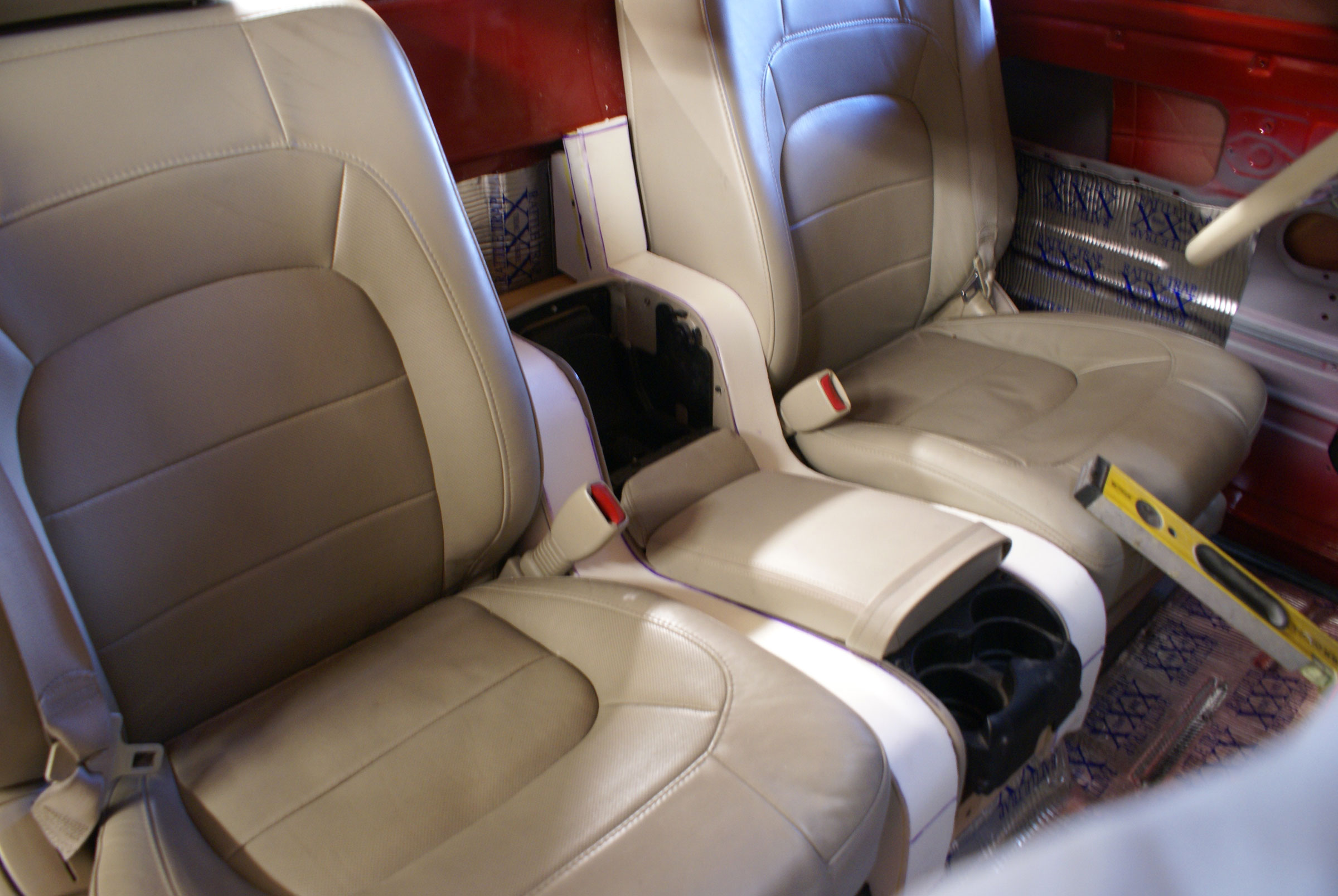 another view of fitting custom console